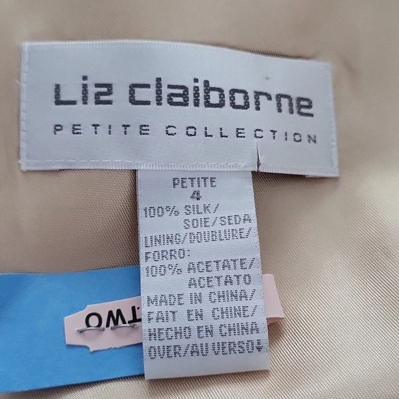 Vintage Liz Claiborne Wildlife Scene Silk Button Front Vest - Picture 8 of 9